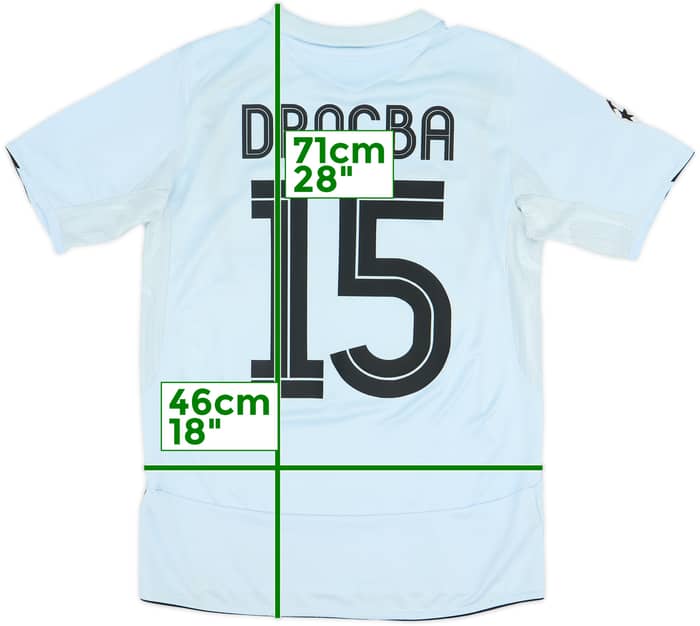 2005-06 Chelsea Away Shirt Drogba #15 - 7/10 - (S)