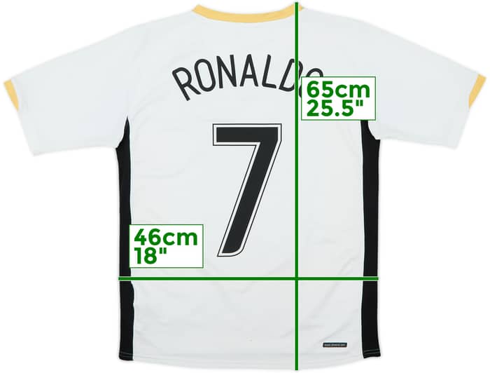 2006-08 Manchester United Away Shirt Ronaldo #7 - 6/10 - (XL.Boys)