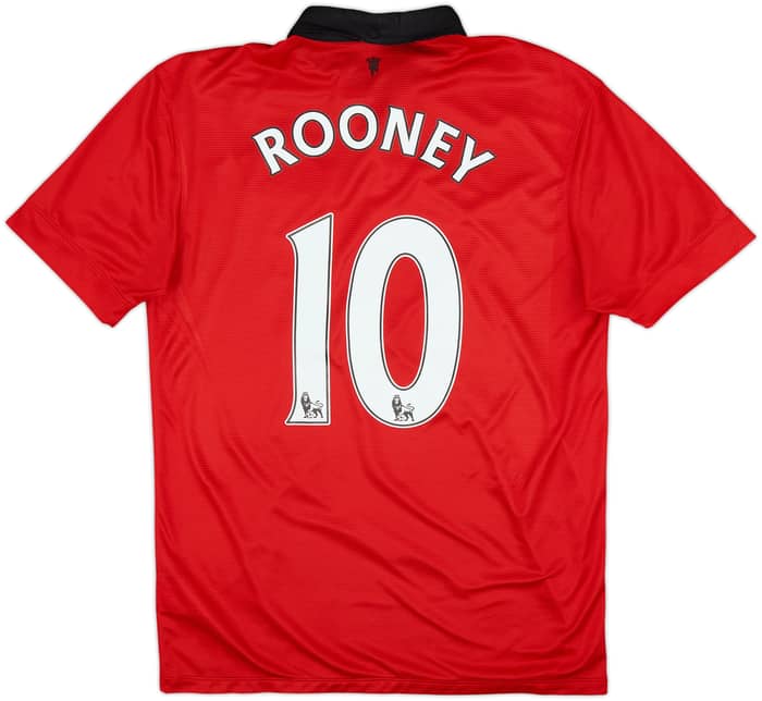 2013-14 Manchester United Home Shirt Rooney #10 - 6/10 - (M)