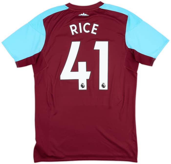 2017-18 West Ham Home Shirt Rice #41 - 9/10 - (M)