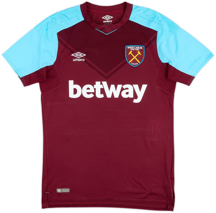 2017-18 West Ham Home Shirt Rice #41 - 9/10 - (M)
