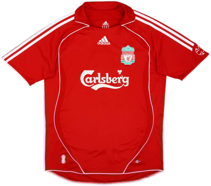 2006-08 Liverpool Home Shirt Gerrard #8 - 7/10 - (M)