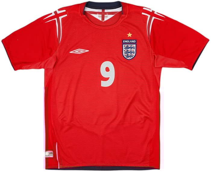 2004-06 England Away Shirt Rooney #9 - 8/10 - (S)
