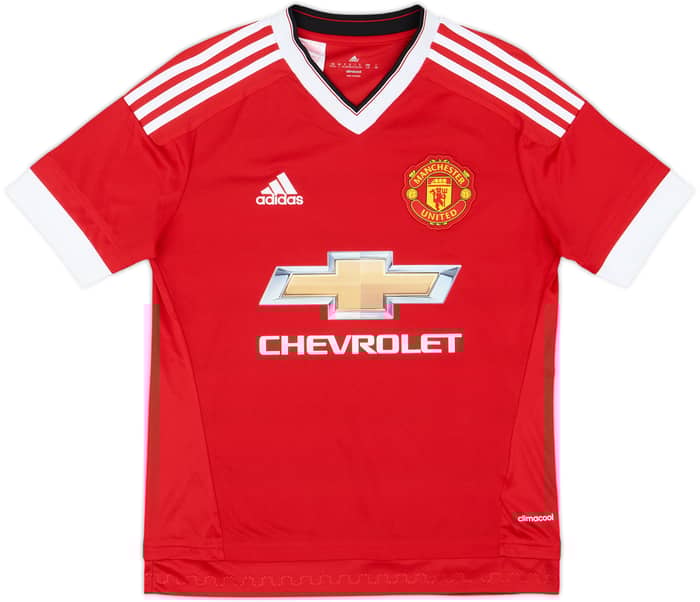 2015-16 Manchester United Home Shirt Rooney #10 - 8/10 - (L.Boys)