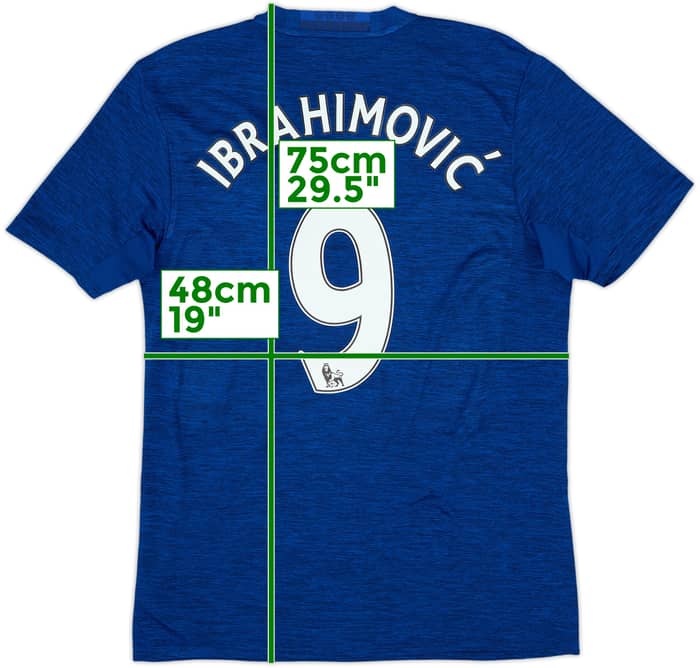 2016-17 Manchester United Camiseta de Visitante Ibrahimovic #9 - 7/10 - (M)