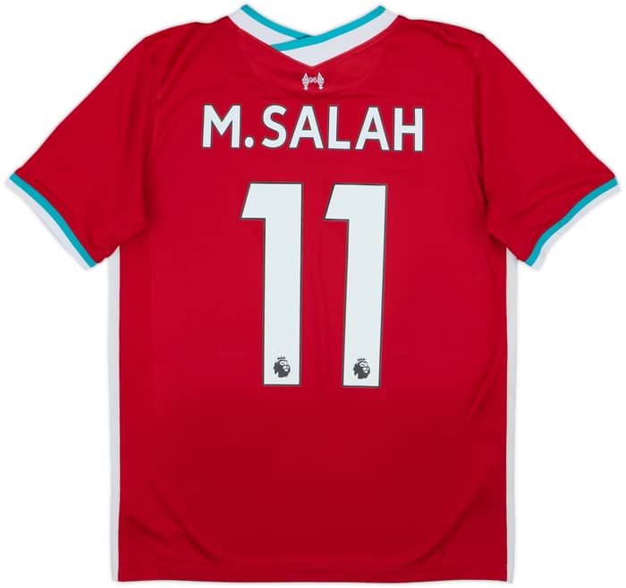 2020-21 Liverpool Home Shirt M.Salah #11 - 7/10 - (XL.Boys)