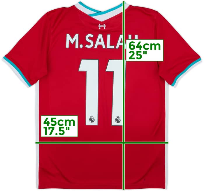 2020-21 Liverpool Home Shirt M.Salah #11 - 7/10 - (XL.Boys)