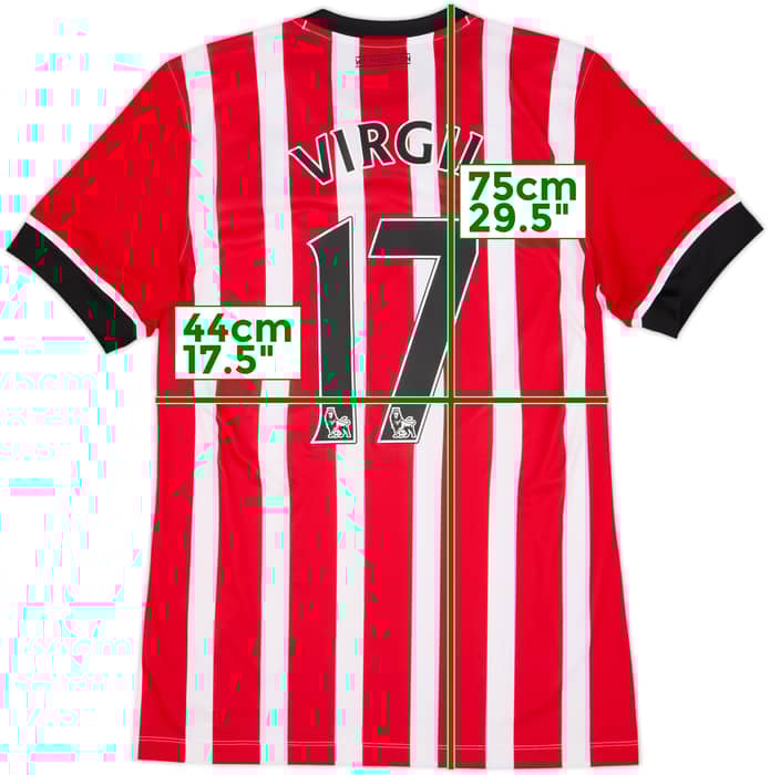 2016-17 Southampton Home Shirt Virgil #17 - 8/10 - (M)
