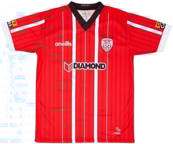 2022-23 Derry City Home Shirt - 10/10 - (L.Boys)
