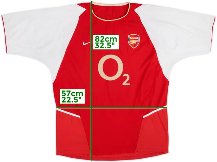2002-04 Arsenal Camiseta Local Henry #14 - 5/10 - (XXL)