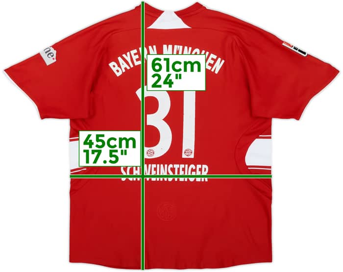 2007-08 Bayern Munich Home Shirt Schweinsteiger #31 - 5/10 - (M.Boys)