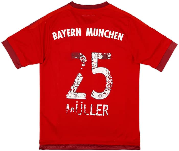 2015-16 Bayern Munich Home Shirt Muller #25 - 4/10 - (S)