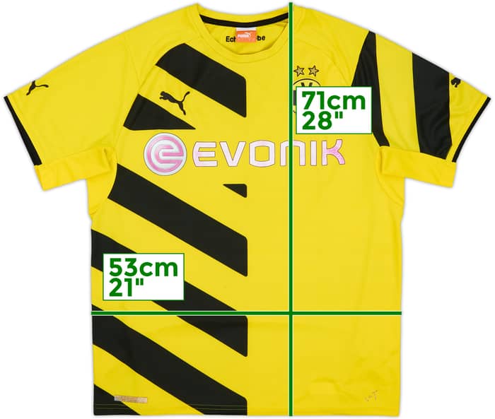 2014-15 Borussia Dortmund Home Shirt - 4/10 - (L)