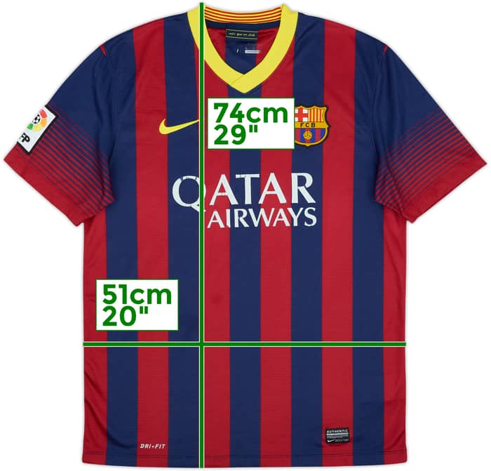 2013-14 Barcelona Camiseta Local - 5/10 - (M)