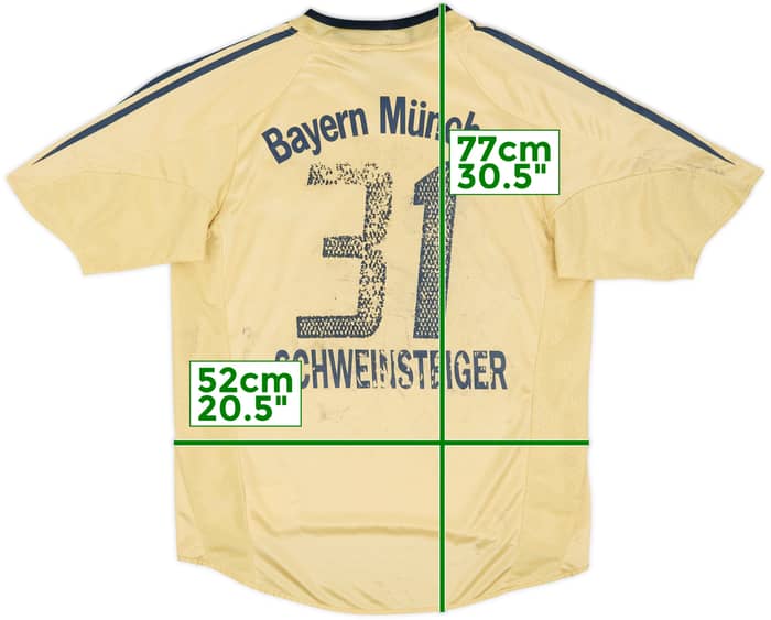 2004-06 Bayern Munich Away Shirt Schweinsteiger #31 - 4/10 - (M)