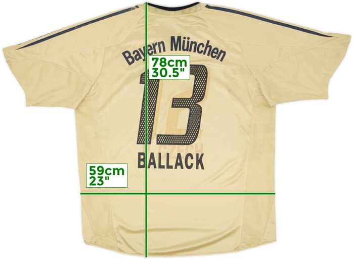 2004-05 Bayern Munich Away Shirt Ballack #13 - 5/10 - (XL)