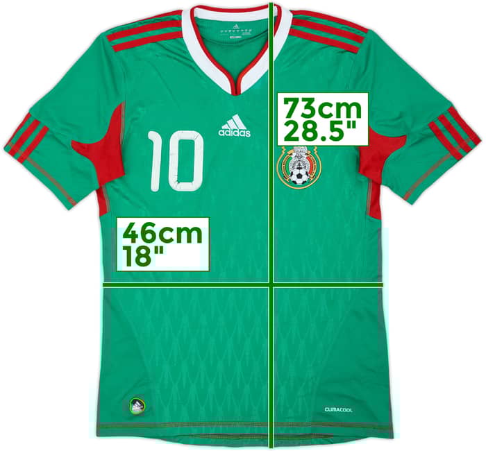 2009-11 Mexico Home Shirt #10 - 4/10 - (S)
