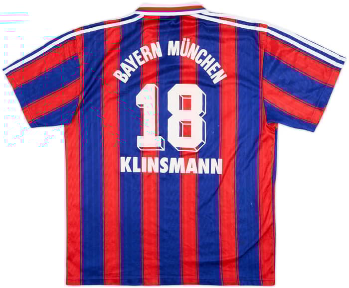 1995-97 Bayern Munich Home Shirt Klinsmann #18 - 6/10 - (M)