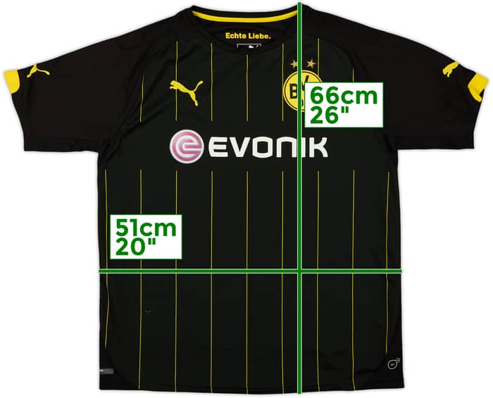 Camiseta de visitante del Borussia Dortmund 2014-16 - 7/10 - (XL.Niños)