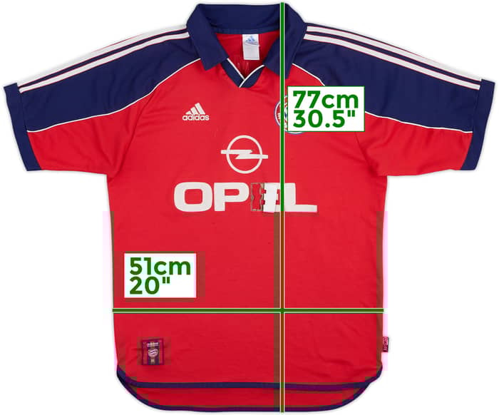 1999-01 Bayern Munich Home Shirt - 4/10 - (M)