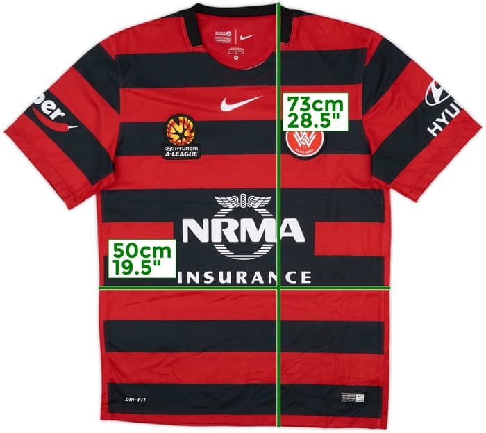 2015-16 Western Sydney Wanderers Home Shirt - 10/10 - (M)