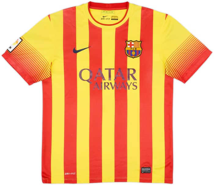 2013-15 Barcelona Away Shirt Alvaro #11 - 4/10 - (M)