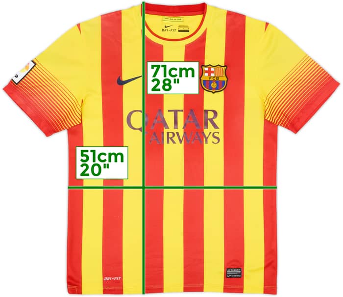 2013-15 Barcelona Away Shirt Alvaro #11 - 4/10 - (M)