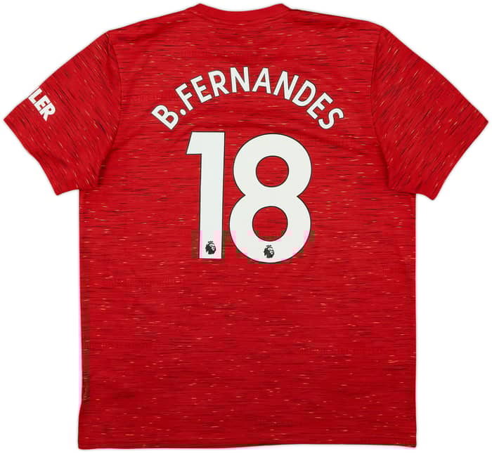 2020-21 Manchester United Home Shirt B.Fernandes #18 - 7/10 - (XL)