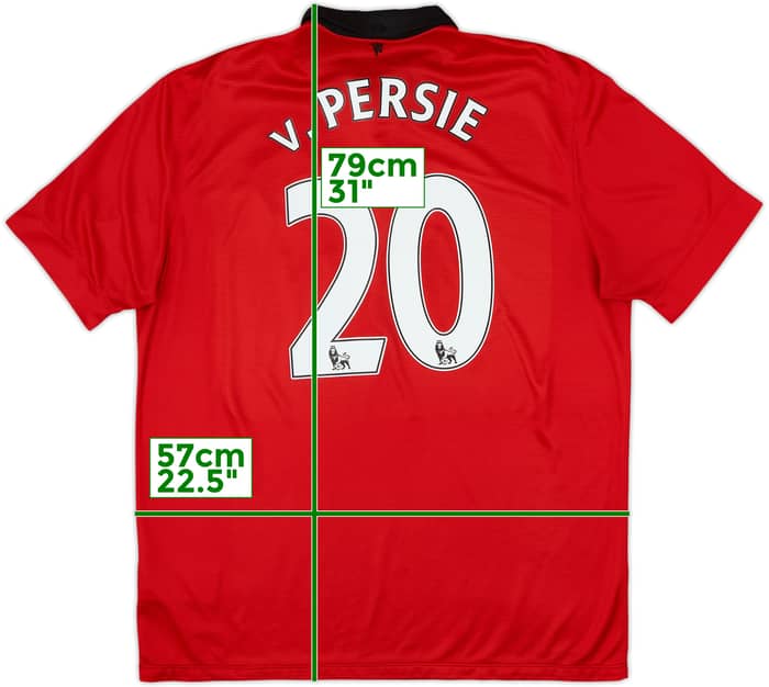 2013-14 Manchester United Home Shirt V.Persie #20 - 7/10 - (XL)