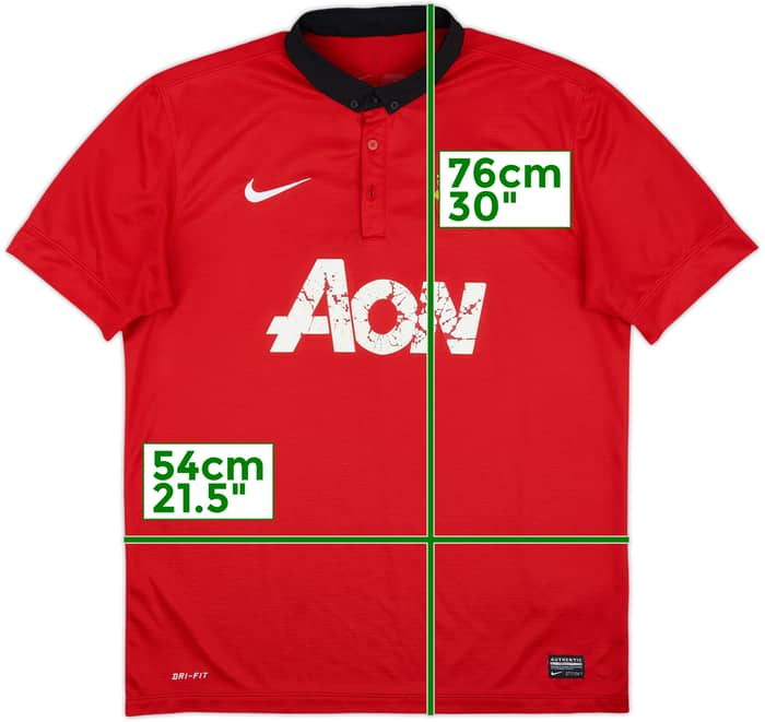2013-14 Manchester United Home Shirt - 5/10 - (L)