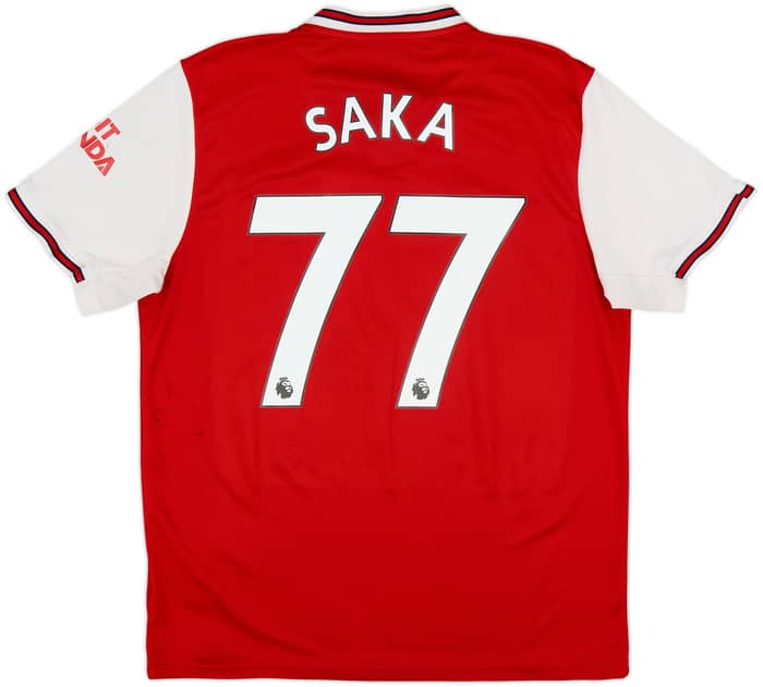 2019-20 Arsenal Home Shirt Saka #77 - 5/10 - (L)