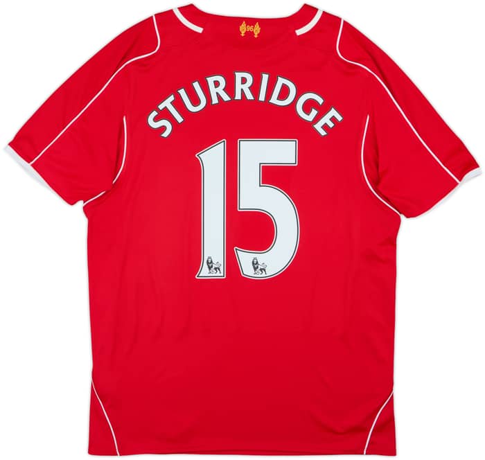 2014-15 Liverpool Home Shirt Sturridge #15 - 8/10 - (M)