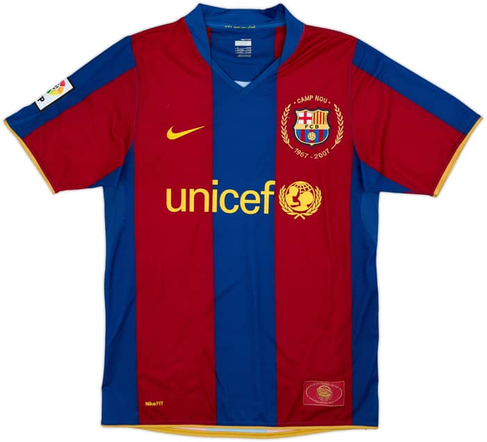 2007-08 Barcelona Home Shirt Eto'o #9 - 5/10 - (S)
