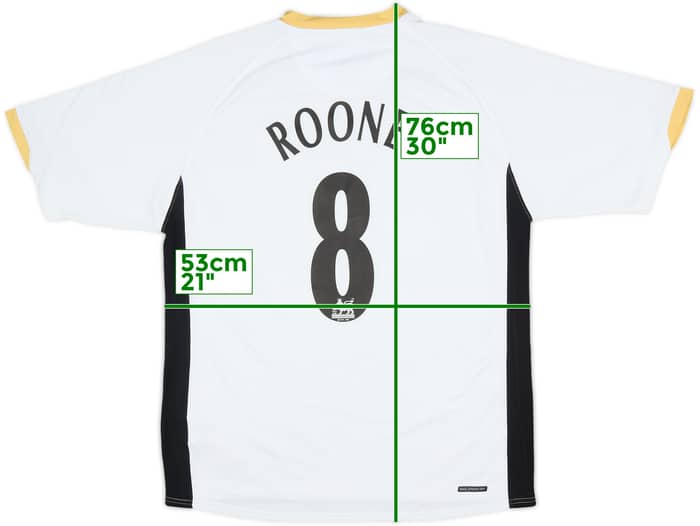 2006-08 Manchester United Away Shirt Rooney #8 - 8/10 - (L)