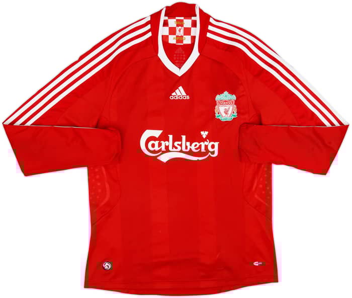 2008-10 Liverpool Home L/S Shirt Torres #9 - 6/10 - (M)