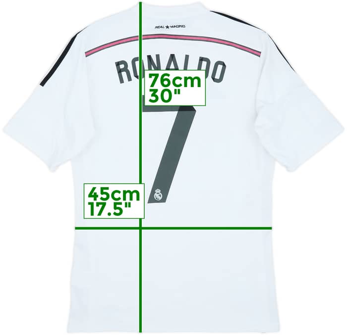 2014-15 Real Madrid Home Shirt Ronaldo #7 - 6/10 - (M)