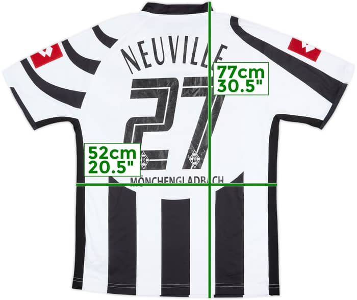 Camiseta de local del Borussia Monchengladbach 2006-07 Neuville #27 - 6/10 - (XXL)
