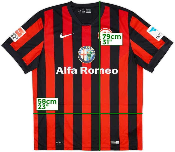 Camiseta de local del Eintracht Frankfurt 2014-15 - 8/10 - (XL)