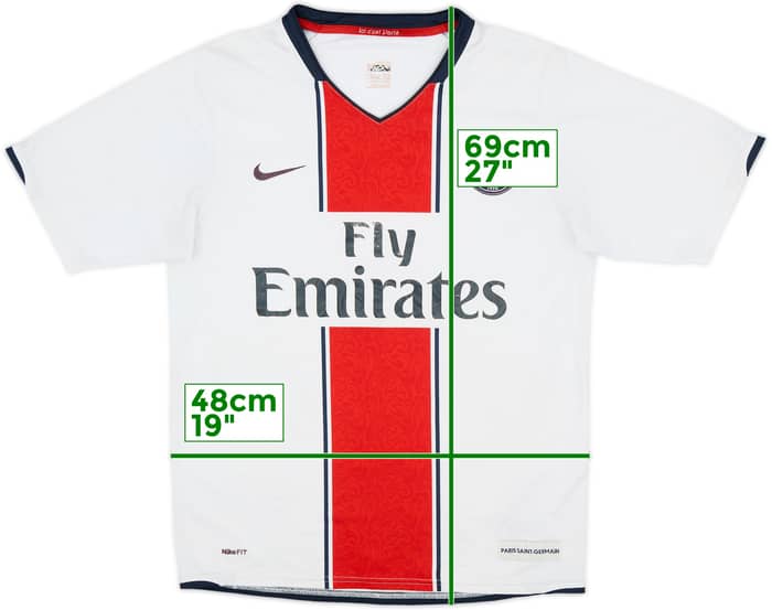 Camiseta de visitante del Paris Saint-Germain 2007-08 - 5/10 - (S)