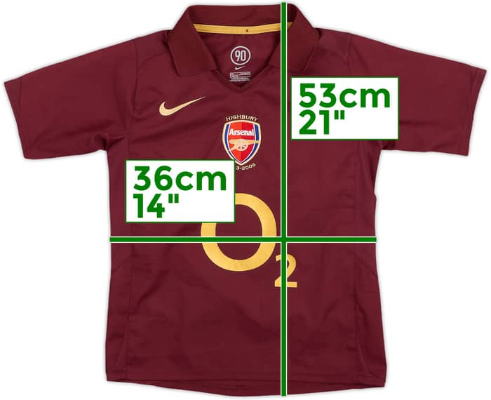 2005-06 Arsenal Home Shirt - 8/10 - (7-8 Years)