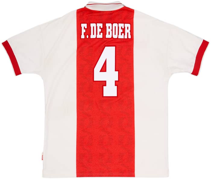 1998-99 Ajax Home Shirt F.De Boer #4 - 8/10 - (XL)