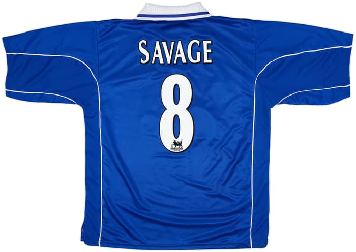 2001-02 Leicester Home Shirt Savage #8 - 7/10 - (XXL)