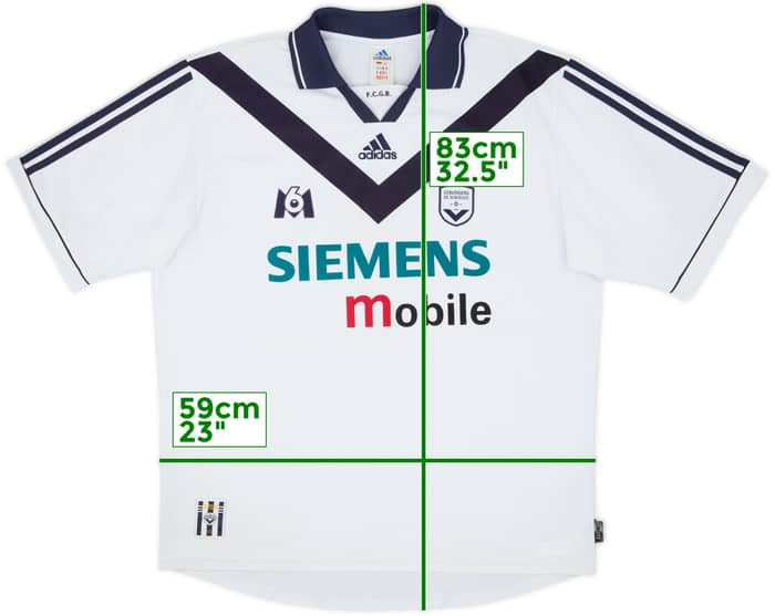 Camiseta de visitante de Bordeaux 2001-02 - 6/10 - (XL)