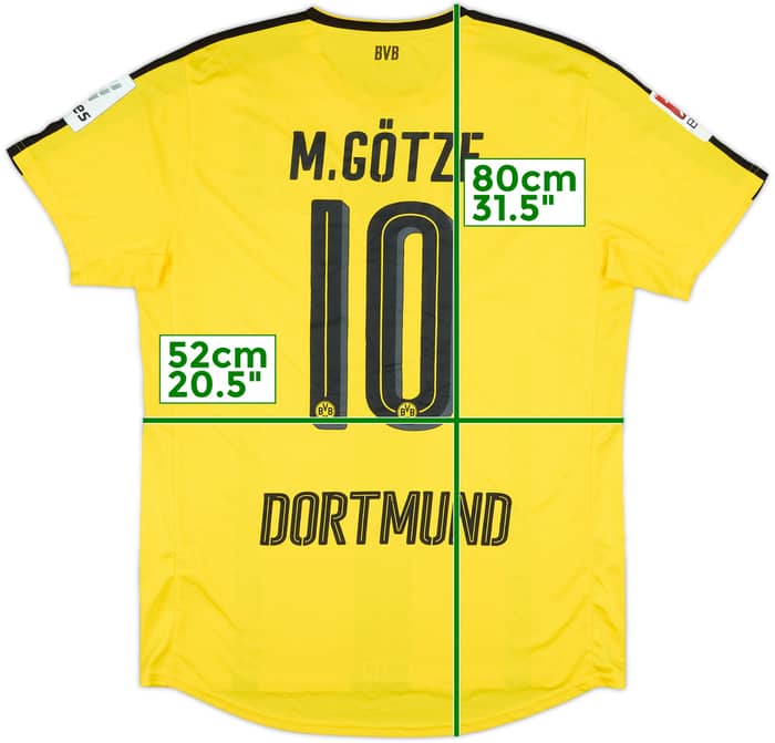 Camiseta de local del Borussia Dortmund 2016-17 M.Gotze #10 - 9/10 - (L)