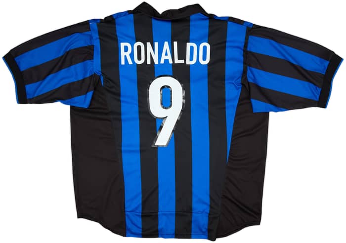 1998-99 Inter Milan Home Shirt Ronaldo #9 - 7/10 - (XXL)