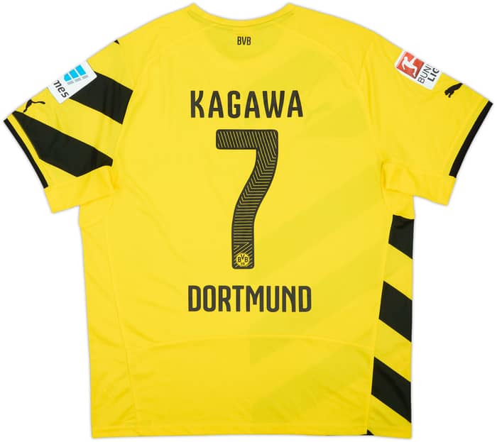 2014-15 Borussia Dortmund Home Shirt Kagawa #7 - 9/10 - (XL)