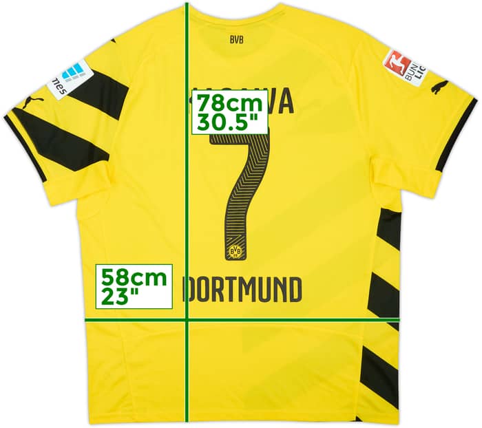 2014-15 Borussia Dortmund Home Shirt Kagawa #7 - 9/10 - (XL)