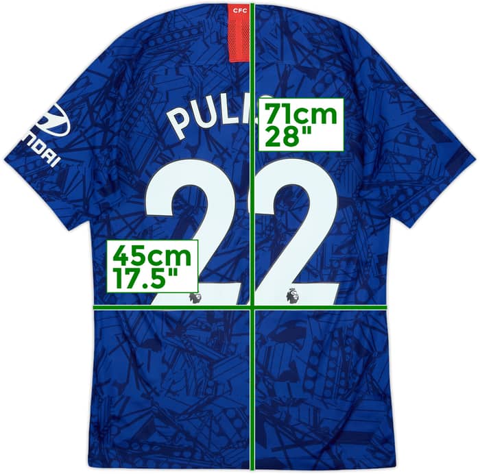 2019-20 Chelsea Home Shirt Pulisic #22 - 8/10 - (S)