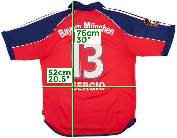 Camiseta de local del Bayern Munich 1999-01 Sergio #13 - 5/10 - (M)