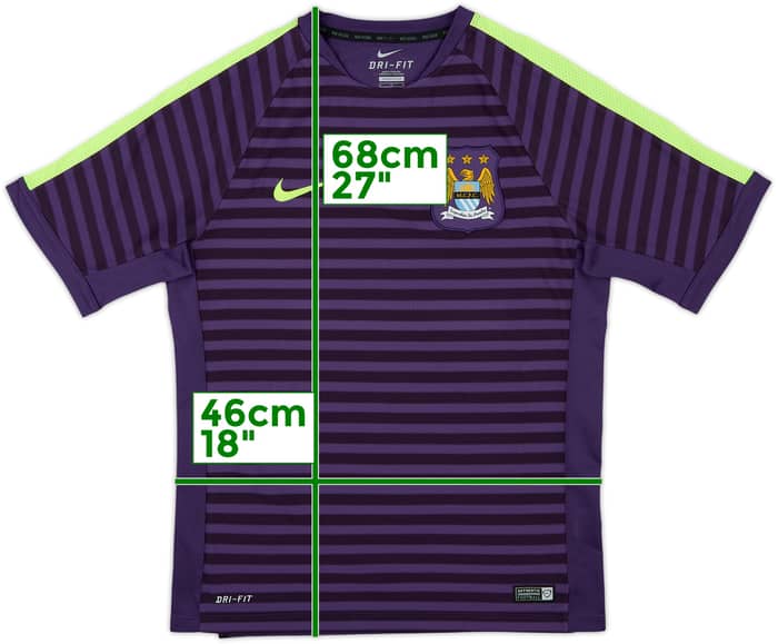 2014-15 Manchester City Nike Training Shirt - 9/10 - (M)